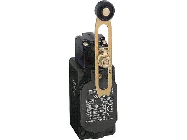 Schneider Electric Positionsschalter IP65 XCKS141H29, Kabel, Termoplast, IP67, IK05, Svart, Blå, Grå, CSA UL CCC IEC 60947-5-1 UL 508 EN 60947-5-1 ...