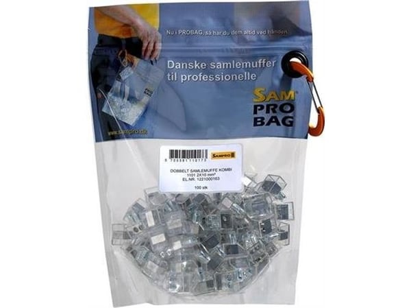 Liitos 10 mm² kaksinkertainen Clear ristikkäisleikkauksella (100) Probag