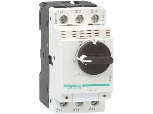 SCHNEIDER ELECTRIC Oikosulkulaukaisin pyörivällä kahvalla 32A Icu 50kA/400V Moottorisuojiin, joissa käytetään erikseen asennettavaa lämpörelettä