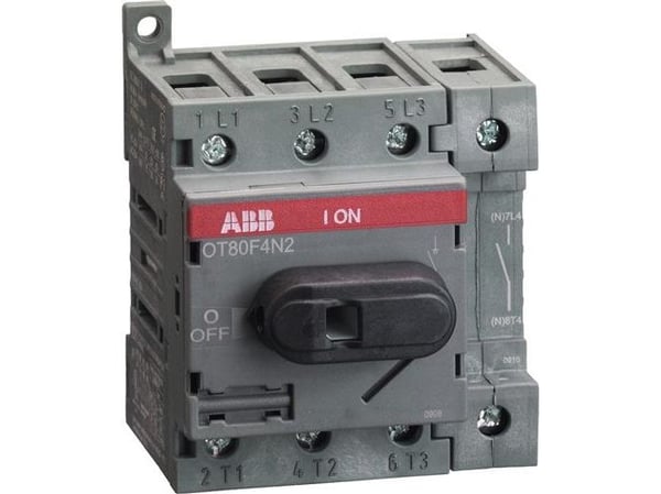 ABB OT80F4N2, Frånskiljare, Grå, 4P, IP20, 70 mm, 72,5 mm