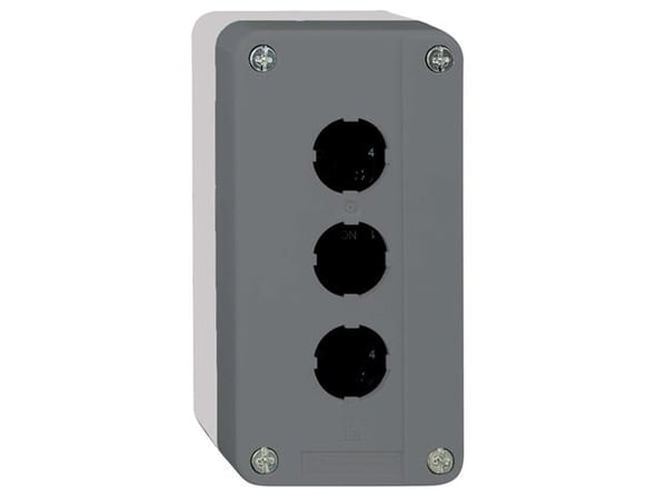 Trykknapbox tom m/3 hul aggresivt miljø