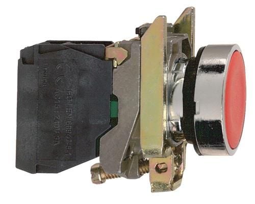 Schneider Electric XB4BA42, Rød, IP69K, 30 mm, 52 mm, 47 mm, 80 g