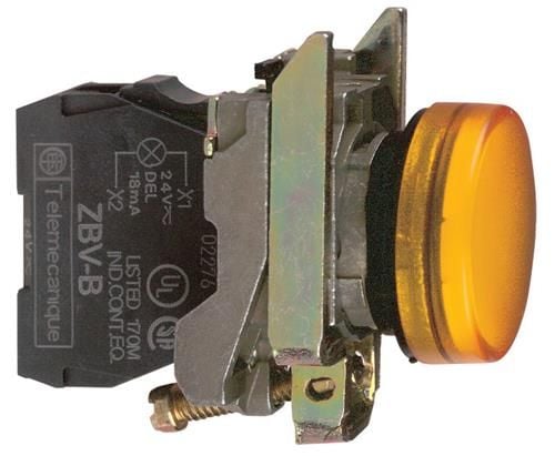 Schneider Electric XB4BVB5 Signaalit Gul 24 V/DC, 24 V/AC 1 kpl 1 kpl