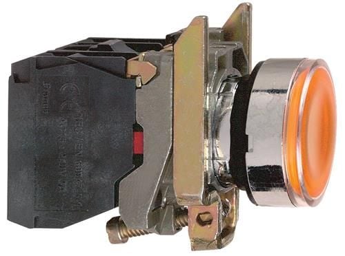 Schneider Electric XB4, Keltainen, 220-240 V, 50 - 60 Hz, 10 A, 30 mm, 101 mm