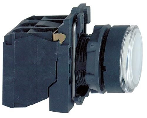 Schneider Electric XB5, Valkoinen, 24 V, 50 - 60 Hz, 10 A, 30 mm, 57 mm