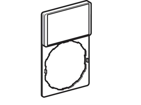 Schneider Electric ZBY6101 Skiltebærer Med plade (L x B) 50 mm x 30 mm Tom Sort, Rød 1 stk