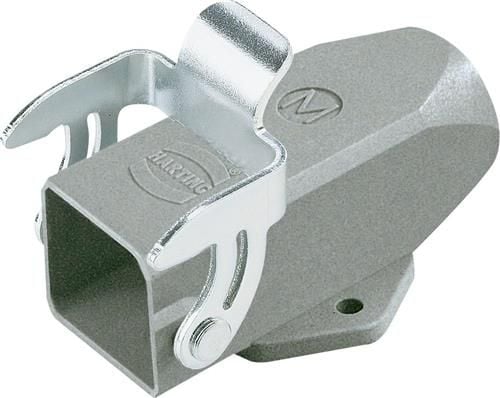 HARTING HAN A -liitinholkki, tyyppi 3A,M20-läpivienti, metallia, lukitusklipsi