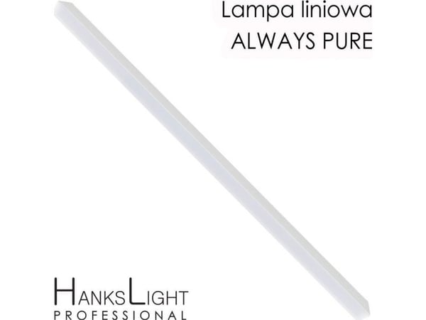 HanksLight taklampe LED, hvit, lineær, alu, 1200 mm, down 36W, 4000K