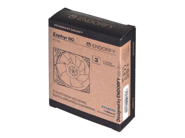 Endorfy Zephyr 80 - Lådfläkt - 80 mm - svart