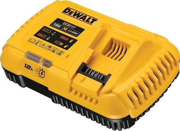 DeWALT DCB117-QW, Batteriladdare, 18 V, DeWalt, Svart, Gul, 12 A