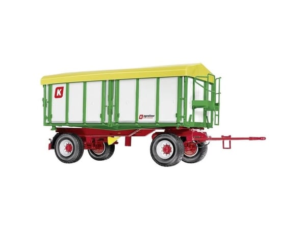 Wiking 077866 Spor 1 tilhenger modell Kröger HKD 302 – hvit