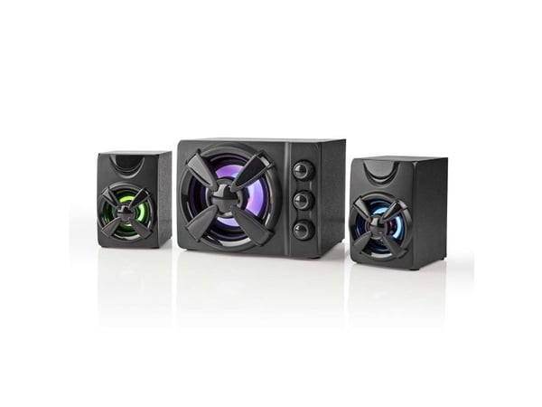 Nedis Gaming GSPR31021BK - Høyttalersystem - 2,1 kanaler - 11 watt (Total) - svart