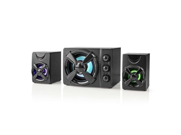 Nedis Gaming GSPR31021BK - Høyttalersystem - 2,1 kanaler - 11 watt (Total) - svart