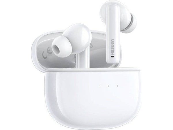 Ugreen 90206, True Wireless Stereo (TWS), Samtaler/musikk, 20 - 20000 Hz, Hodesett, Hvit