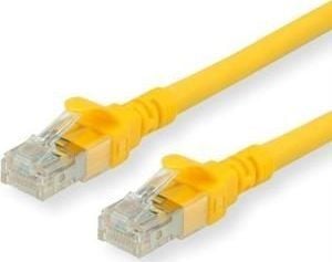 ROLINE 21.15.2521, 1 m, Cat6, U/UTP (UTP), RJ-45, RJ-45, Gult
