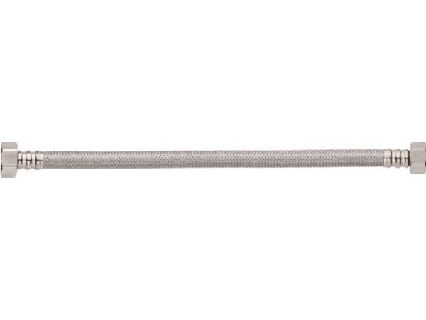 RUOSTUMATTOMASTA TERÄKSESTÄ PUNOTTU LETKU SISÄ-/ULKOKIERTEELLÄ 50CM