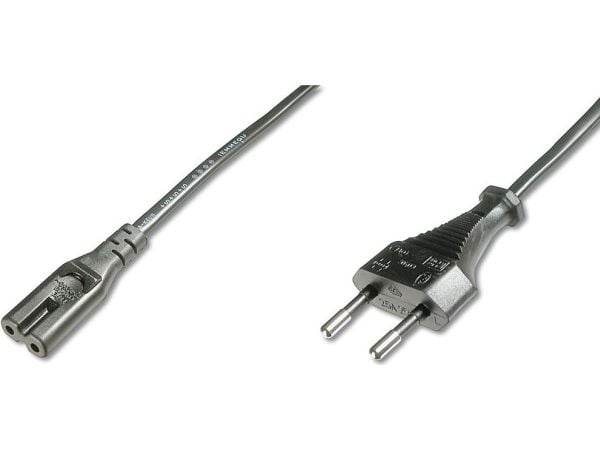 Bixolon ASSMANN strømkabel IEC 60320 C7 til Eurostecker (M) 250 V 1,8 m svart (FIG8EURO)