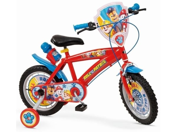 Børnecykel 14" Paw Patrol rød 1478 dreng NYT TOIMSA