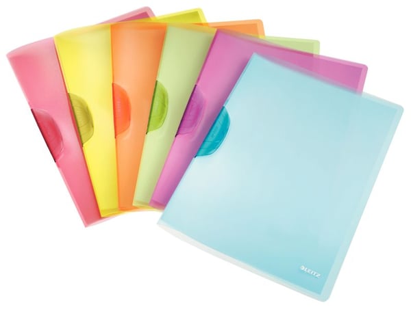 Leitz Klemmappe ColorClip Rainbow PP A4, Polypropylen (PP), 30 ark, A4, 220 mm, 310 mm