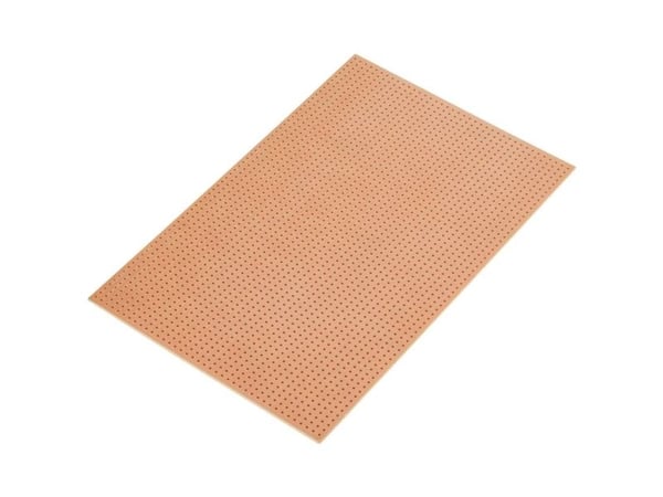 TRU COMPONENTS Europrintplate uten Cu-bellegg hardt papir (L x B) 16 cm x 10 cm rutenett 2,54 mm 1 stk