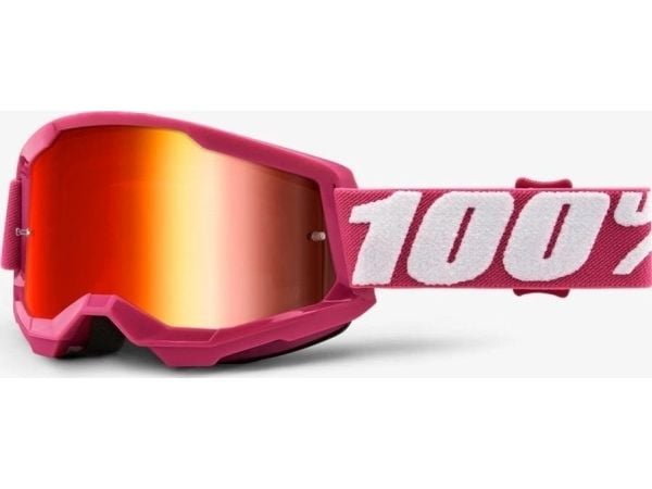 100% goggles STRATA 2 FLETCHER, rød speil anti-fog LT 38% (+/-5%) (NEW)