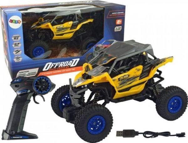 Lean Sport Off-road Auto Off-Road fjernkontrollert 2,4 GHz 1:16 gul