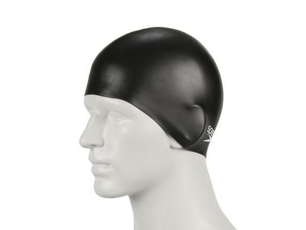 Speedo Badehette for barn Speedo Plain Molded Silicone Jr, sort