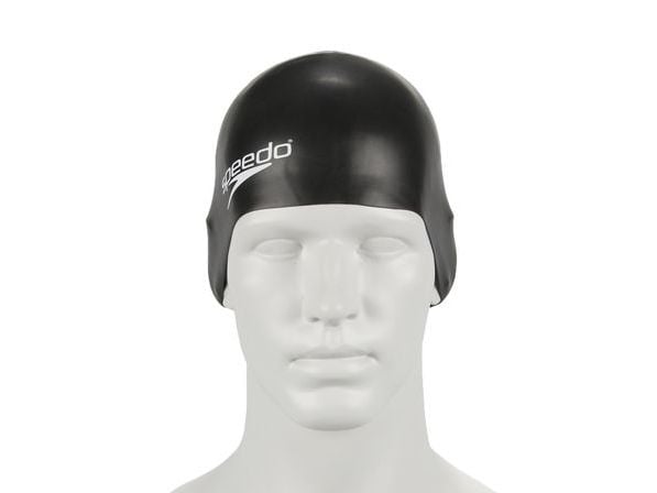 Speedo Badehette for barn Speedo Plain Molded Silicone Jr, sort