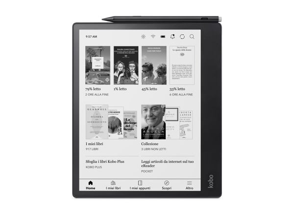 Kobo Elipsa - e-kirjanlukija - kosketusnäyttö