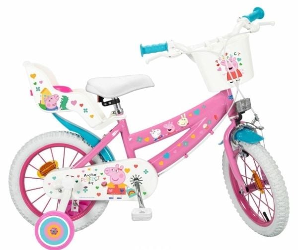 Børnecykel 14" Peppa Pig pink 1495 TOIMSA