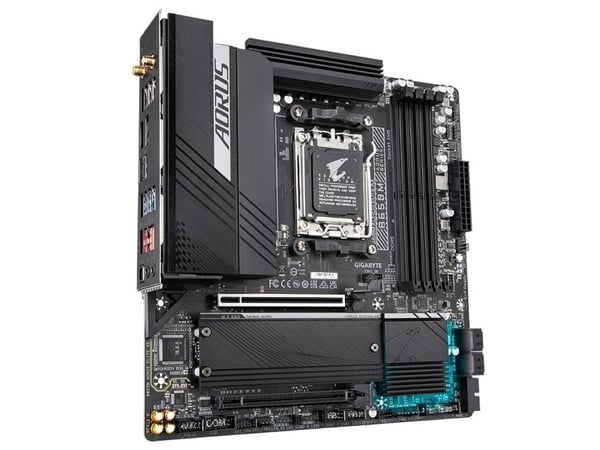 Gigabyte B650M AORUS ELITE AX - Moderkort - micro ATX - Socket AM5 - AMD B650 Chipuppsättning - USB 3.2 Gen 2, USB-C 3.2 Gen2, USB 3.2 Gen 1, USB-C...