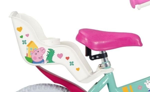 Børnecykel 14" Peppa Pig grøn 1498 TOIMSA