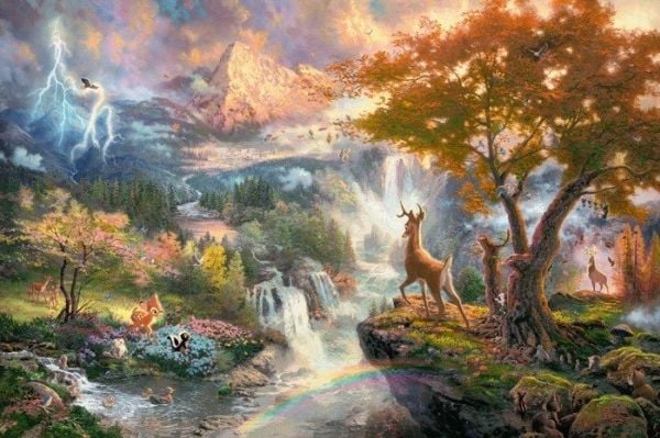 Schmidt Spiele Puslespill Thomas Kinkade: Bambi Disney (59486)