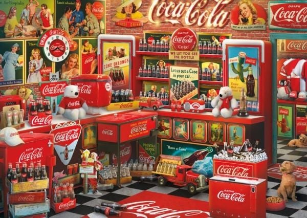 Schmidt Spiele Coca Cola - Nostalgie-Shop, puslespill (1000 biter)