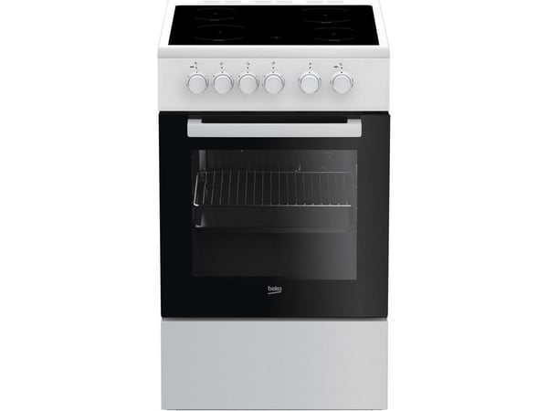 Beko FSS57000GW - Komfyr - frittstående - bredde: 50 cm - dybde: 60 cm - høyde: 85 cm - med selvrens - hvit