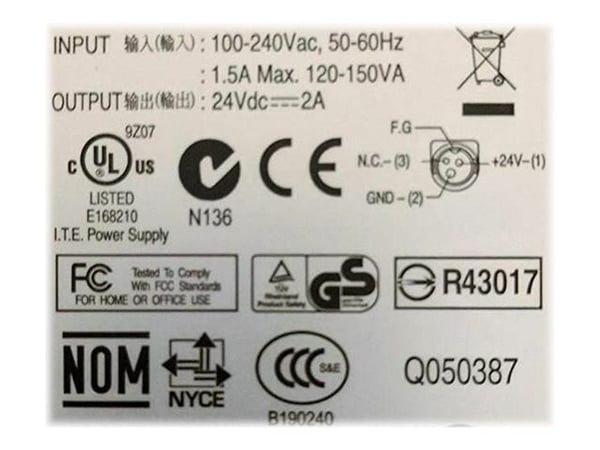 CoreParts - Strømadapter - AC - 50 watt - for Star HSP7543-24, HSP7543C-24, SK1-22, TSP847; TSP 200, 650, 654, 654IIU-24, 700, 800