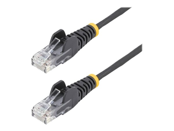 Startech 2m Slim LSZH CAT6 Ethernet Cable, 10 Gigabit Snagless RJ45 100W PoE Patch Cord, CAT 6 10GbE UTP Network Cable w/Strain Relief, Black, ETL,...