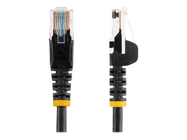 StarTech.com 7m Black Cat5e / Cat 5 Snagless Ethernet Patch Cable 7 m - Patchkabel - RJ-45 (han) til RJ-45 (han) - 7 m - UTP - CAT 5e - knastfri - ...