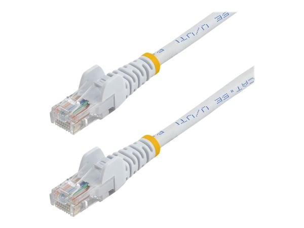 Startech Snagless Cat 5e UTP Patch Cable - Koblingskabel - RJ-45 (hann) til RJ-45 (hann) - 3 m - UTP - CAT 5e - formstøpt, uten hindringer - hvit
