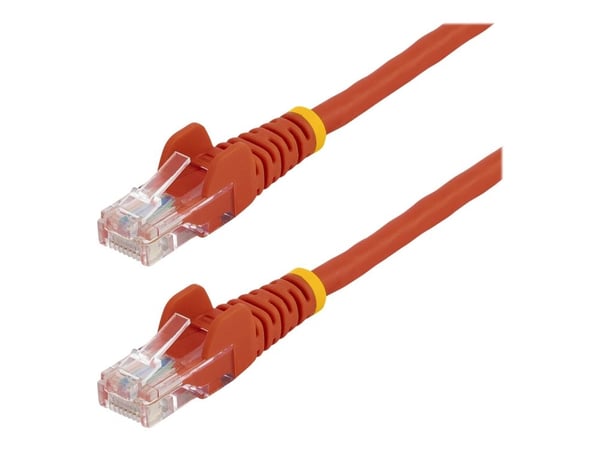 Startech 1m Red Cat5e / Cat 5 Snagless Patch Cable - Koblingskabel - RJ-45 (hann) til RJ-45 (hann) - 1 m - UTP - CAT 5e - riser, uten hindringer - rød