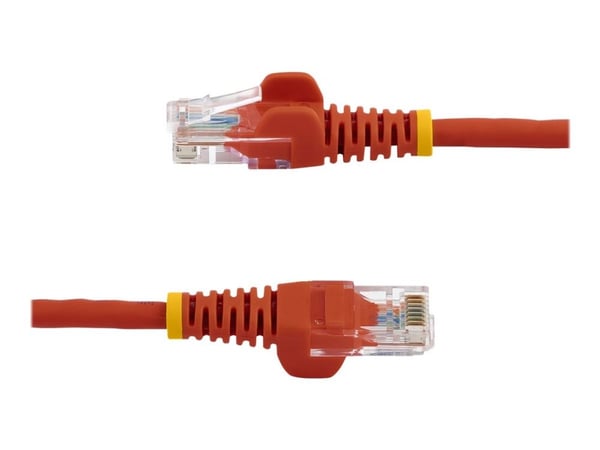 Startech 1m Red Cat5e / Cat 5 Snagless Patch Cable - Koblingskabel - RJ-45 (hann) til RJ-45 (hann) - 1 m - UTP - CAT 5e - riser, uten hindringer - rød