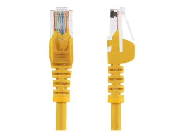 Startech 3m Yellow Cat5e / Cat 5 Snagless Patch Cable - Koblingskabel - RJ-45 (hann) til RJ-45 (hann) - 3 m - UTP - CAT 5e - formstøpt, uten hindri...