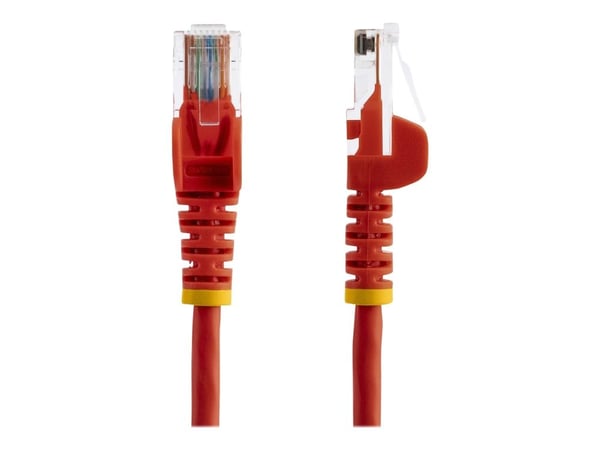 Startech 1m Red Cat5e / Cat 5 Snagless Patch Cable - Koblingskabel - RJ-45 (hann) til RJ-45 (hann) - 1 m - UTP - CAT 5e - riser, uten hindringer - rød