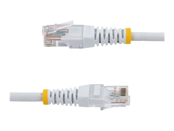 StarTech.com Molded Cat 5e UTP Patch Cable - Patchkabel - RJ-45 (han) til RJ-45 (han) - 15 m - UTP - CAT 5e - formet - hvid