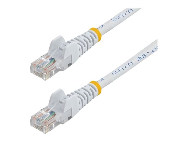 Startech 10m White Cat5e / Cat 5 Snagless Ethernet Patch Cable 10 m - Koblingskabel - RJ-45 (hann) til RJ-45 (hann) - 10 m - UTP - CAT 5e - uten hi...