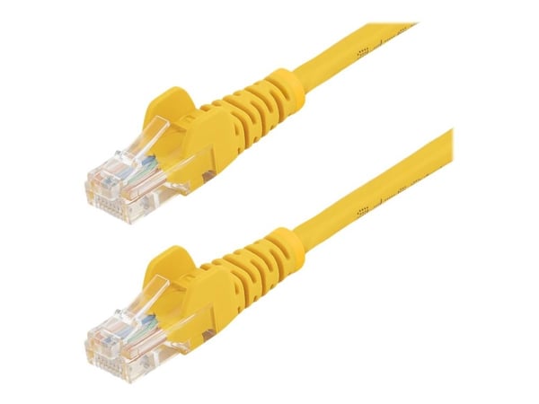 Startech 0.5m Yellow Cat5e / Cat 5 Snagless Ethernet Patch Cable 0.5 m - Koblingskabel - RJ-45 (hann) til RJ-45 (hann) - 50 cm - UTP - CAT 5e - ute...