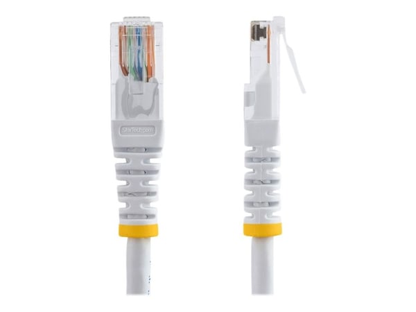 StarTech.com Molded Cat 5e UTP Patch Cable - Patchkabel - RJ-45 (han) til RJ-45 (han) - 15 m - UTP - CAT 5e - formet - hvid