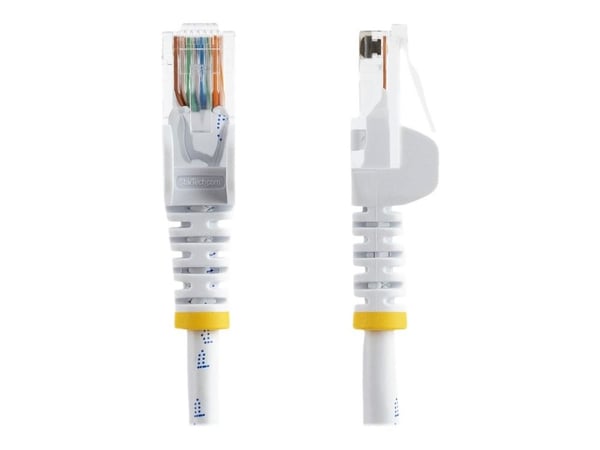 Startech 5m White Cat5e / Cat 5 Snagless Ethernet Patch Cable 5 m - Nettverkskabel - RJ-45 (hann) til RJ-45 (hann) - 5 m - UTP - CAT 5e - uten hind...