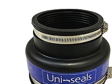Uni-Seals 100-115/121-136 mm kobl. 110 mm til ler 10 cm, i jord