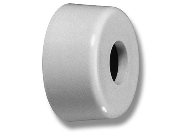 32 mm Hvid roset høj